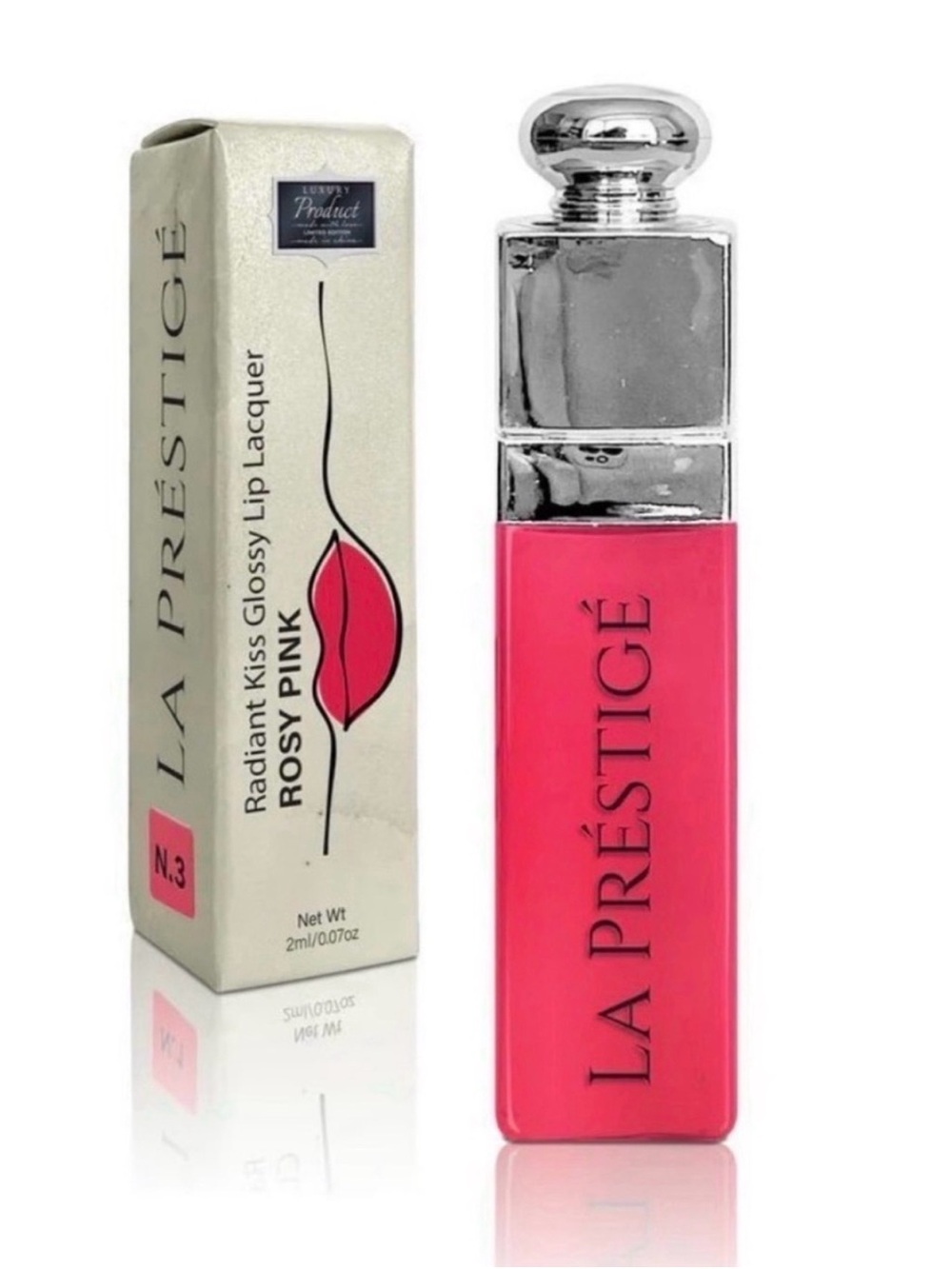 Predire La Prestige Rosy Pink Kissable Lip Gloss ~ Retail $40